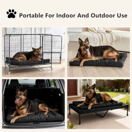 Anti-bite Dog Bed for Medium and Large Dogs Durable Dog Cage Pad Waterproof Washable Sturdy Kennel Pet Pad