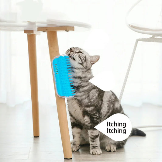 New cats Wall Corner Scratcher Brush Pet Comb Cratch Bristles Arch Massager Self Grooming Accessories