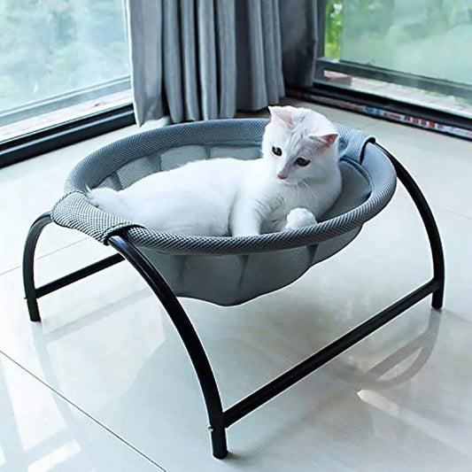 Cat Dog Bed Pet Hammock Bed Free-Standing Cat Sleeping Cat Bed Pet Supplies Whole Wash Detachable Easy Assembly Indoors Outdoors