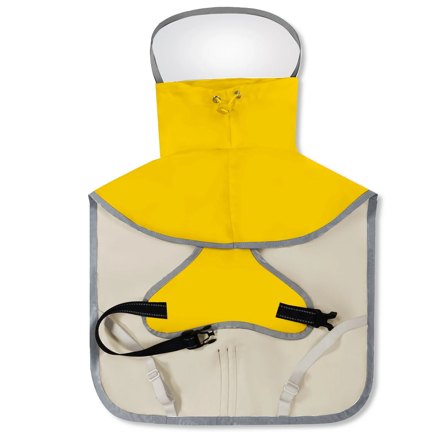 Dog Raincoat, Hooded Windproof and Waterproof Reflective Pet Raincoat, Suitable for Medium to Large Dogs, Waterproof Dog Clothin