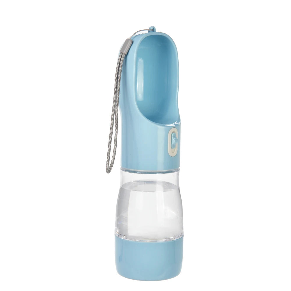 Portable Dog Water Bottle Dispenser 2 In 1 Pet Food And Water Feeder Outdoor Walking Hiking Drinking Bowls For Small Cats Dogs