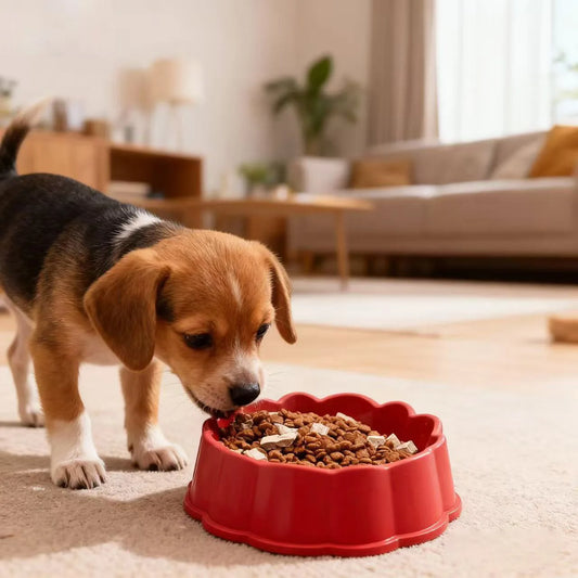 Dog Bowl Food Water Feeder Non-Slip Pet Feeding Dish Durable Puppy Cat Eating Drinking Bowl Pet Supplies for Small Medium Dogs