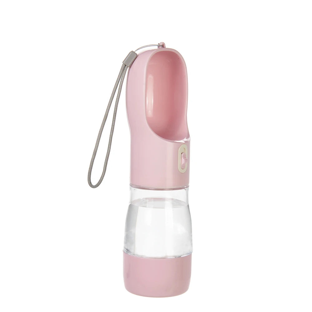 Portable Dog Water Bottle Dispenser 2 In 1 Pet Food And Water Feeder Outdoor Walking Hiking Drinking Bowls For Small Cats Dogs