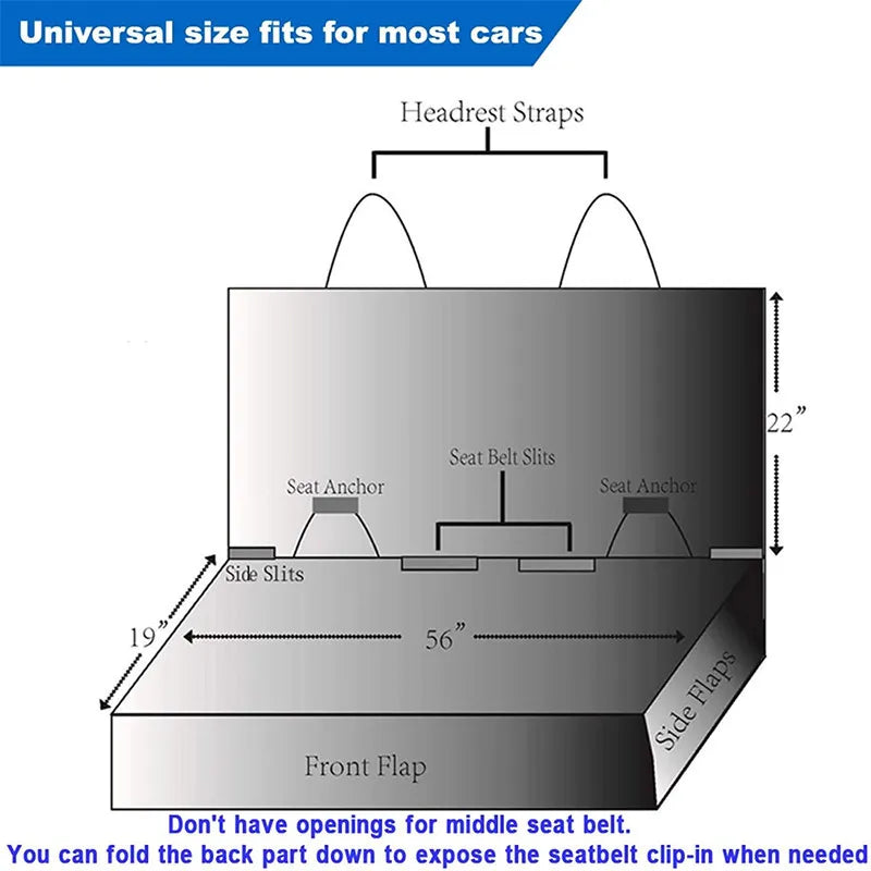 Dog Car Seat Cover Waterproof Pet Dog Carriers Travel Mat Hammock For Small Medium Large Dogs Car Rear Back Seat Safety Pad