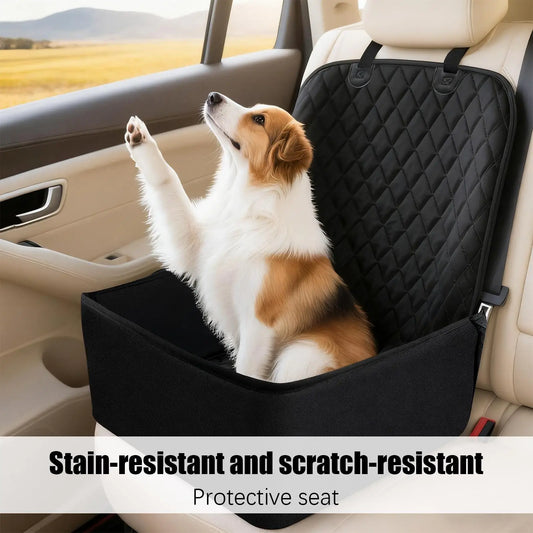 Car Seat for Dogs Large Waterproof Pet Seat Cover for Cars Booster Cushion Protector Carrier for Bed Barrier Backseat Truck Cat