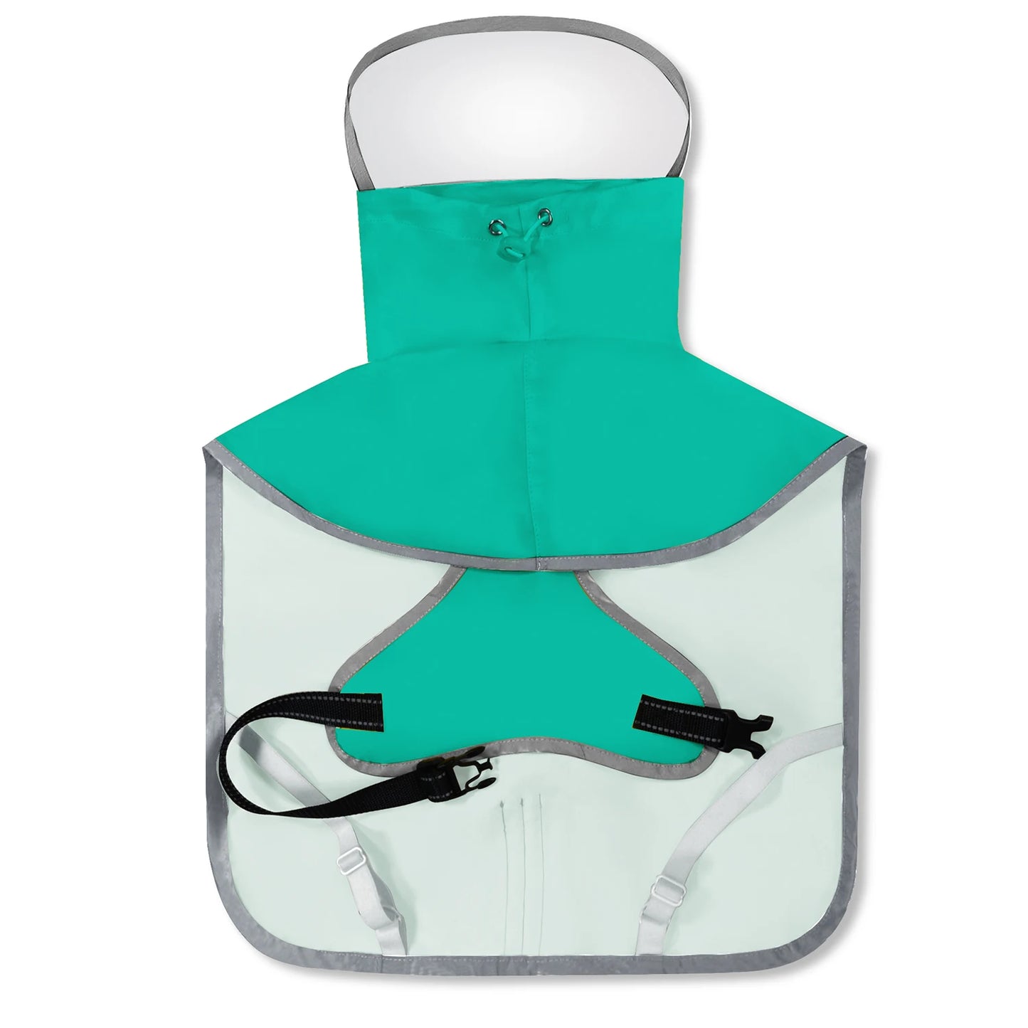 Dog Raincoat, Hooded Windproof and Waterproof Reflective Pet Raincoat, Suitable for Medium to Large Dogs, Waterproof Dog Clothin