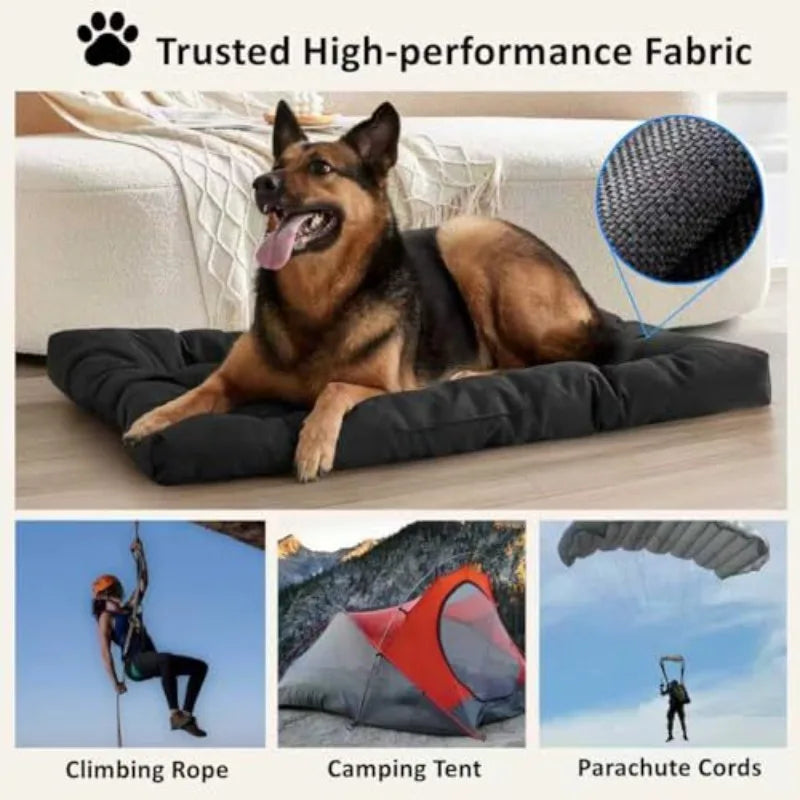Anti-bite Dog Bed for Medium and Large Dogs Durable Dog Cage Pad Waterproof Washable Sturdy Kennel Pet Pad