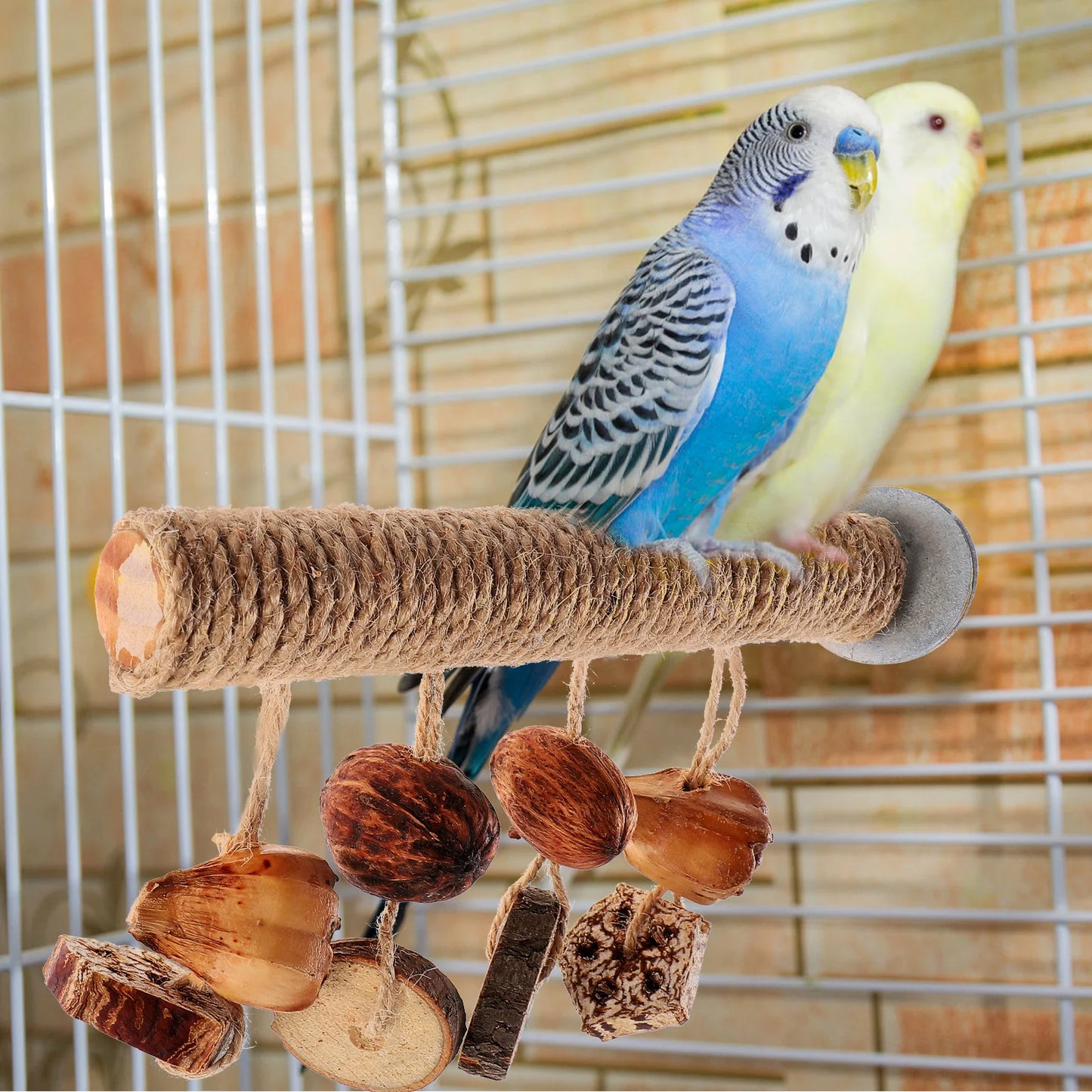 Parrot Toy Stand Perch Bird Cage Accessories Toys Stands for Parrots Perches Grinder