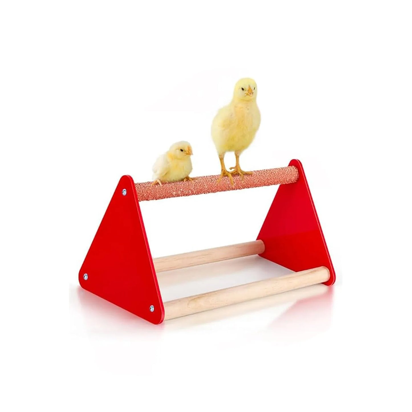 Chick Perch Chicken Perch Stand Resting Toy Frame Stand And Wooden Roosting Bar For Baby Chick Coop Hens Brooder
