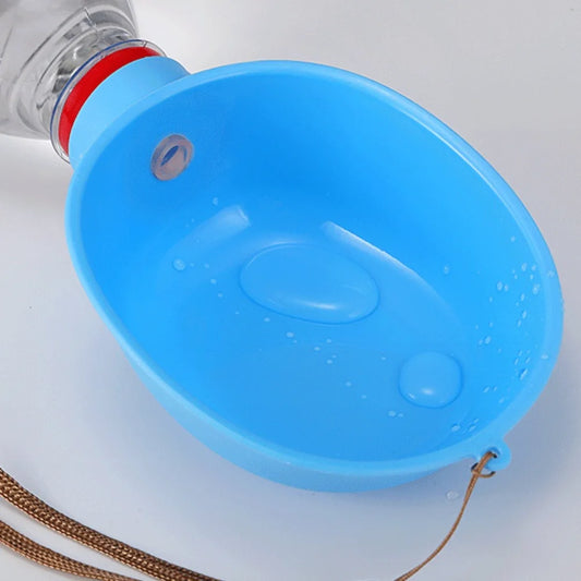Portable Pet Water Bottle with Travel Bowl: Outdoor Dog & Cat Drinking Dispenser for Hikes, Walks, and On-the-Go Hydration