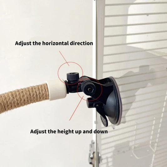 Parakeets Perch Bird Perches Standing Perch Suction Cup Folding Perch for Pecking Grinding Bird Enrichment Accessories D2RD