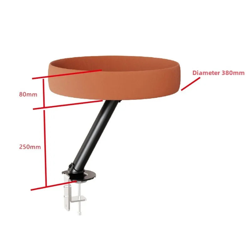 Desktop Cat Bed Round Indoor Cats Comfortable Soft Desk Nest Pet Bed for Kitten Adjustable Height Cat Climbing Frame for Desk