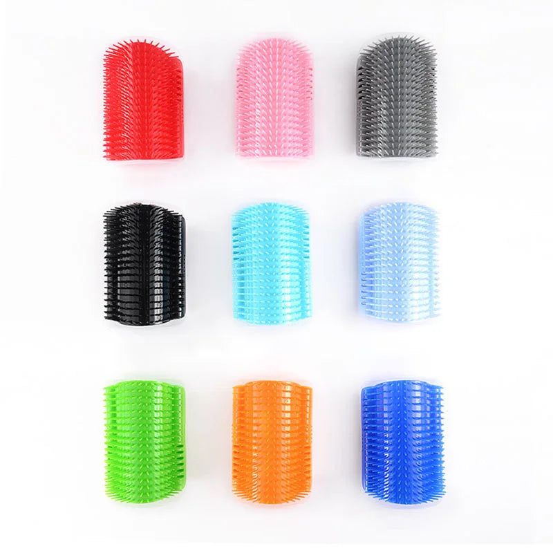 New cats Wall Corner Scratcher Brush Pet Comb Cratch Bristles Arch Massager Self Grooming Accessories